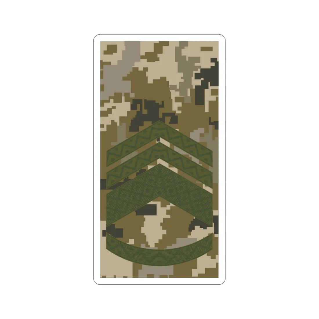 UAc shoulder mark 09 (Ukraine) (Military Rank) STICKER Vinyl Kiss-Cut Decal 6 Inch White - The Sticker Space