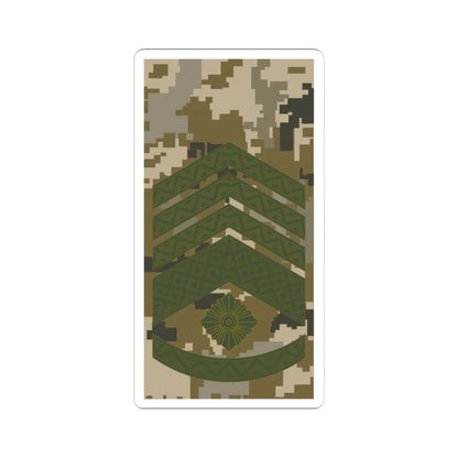 UAc shoulder mark 10 (Ukraine) (Military Rank) STICKER Vinyl Kiss-Cut Decal 4 Inch White - The Sticker Space