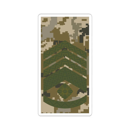 UAc shoulder mark 10 (Ukraine) (Military Rank) STICKER Vinyl Kiss-Cut Decal 6 Inch White - The Sticker Space