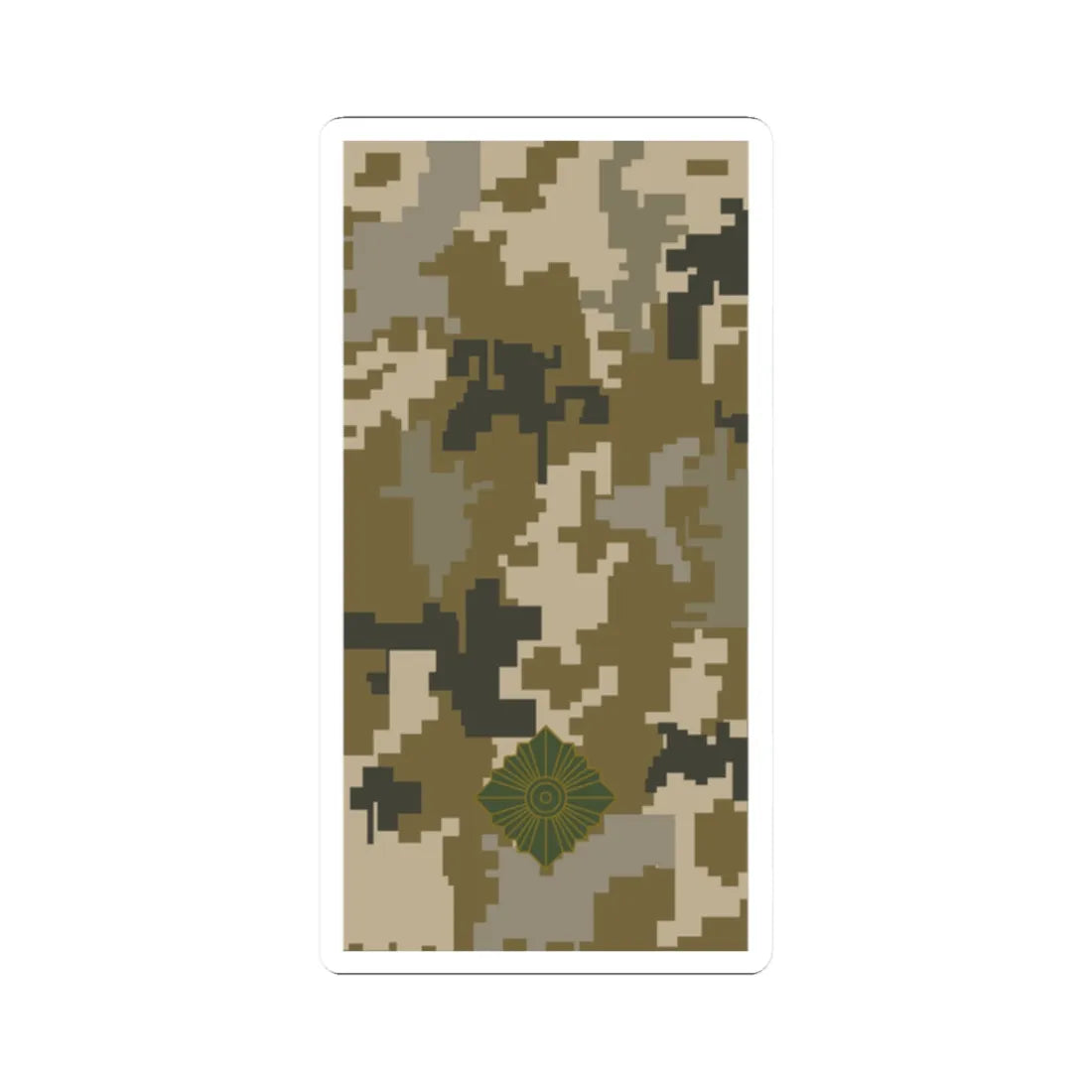 UAc shoulder mark 11 (Ukraine) (Military Rank) STICKER Vinyl Kiss-Cut Decal 2 Inch White - The Sticker Space
