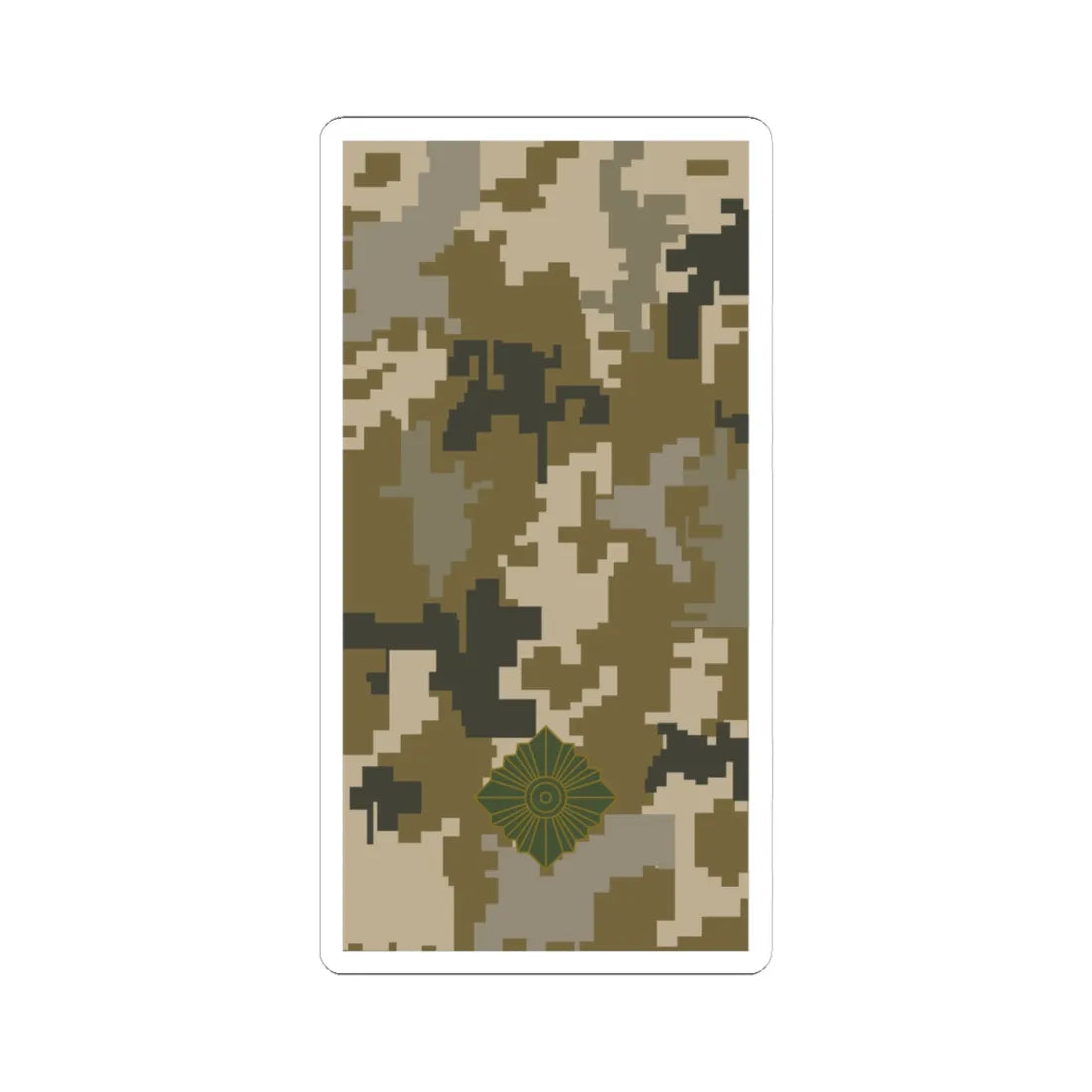 UAc shoulder mark 11 (Ukraine) (Military Rank) STICKER Vinyl Kiss-Cut Decal 4 Inch White - The Sticker Space