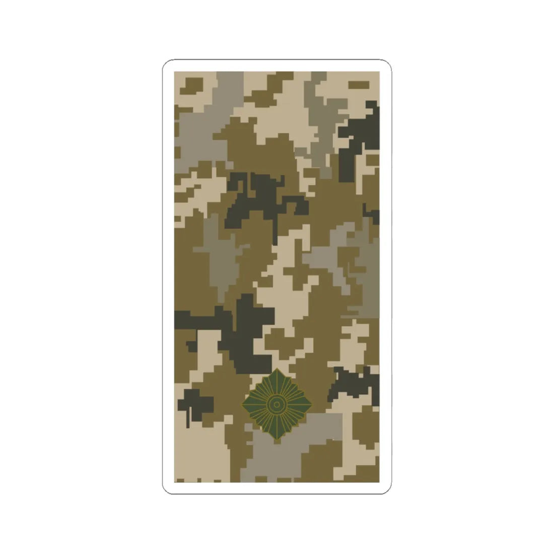 UAc shoulder mark 11 (Ukraine) (Military Rank) STICKER Vinyl Kiss-Cut Decal 6 Inch White - The Sticker Space