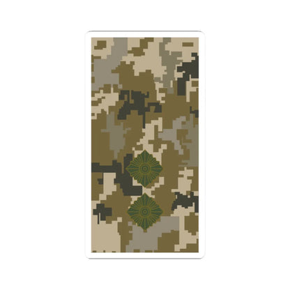 UAc shoulder mark 12 (Ukraine) (Military Rank) STICKER Vinyl Kiss-Cut Decal 2 Inch White - The Sticker Space