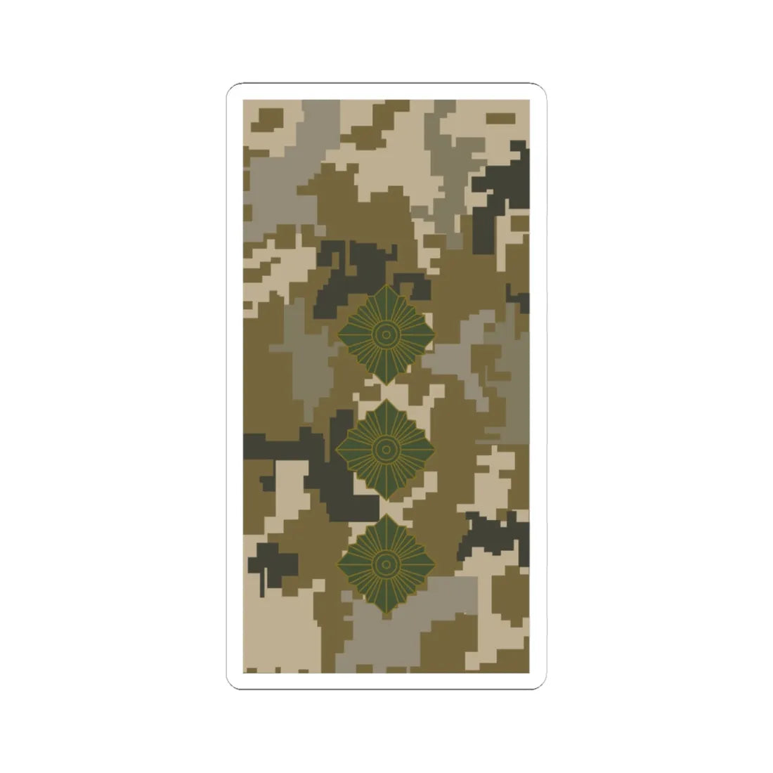 UAc shoulder mark 13 (Ukraine) (Military Rank) STICKER Vinyl Kiss-Cut Decal - The Sticker Space