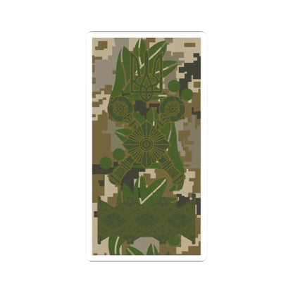 UAc shoulder mark 22 (Ukraine) (Military Rank) STICKER Vinyl Kiss-Cut Decal 2 Inch White - The Sticker Space