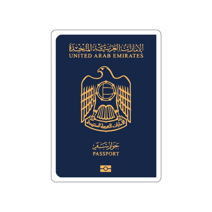 UAE Passport STICKER Vinyl Die-Cut Decal-White-The Sticker Space