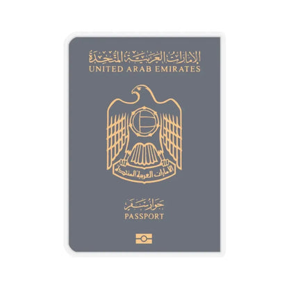 UAE Passport - STICKER Vinyl Kiss-Cut Decal 2 Inch Transparent - The Sticker Space