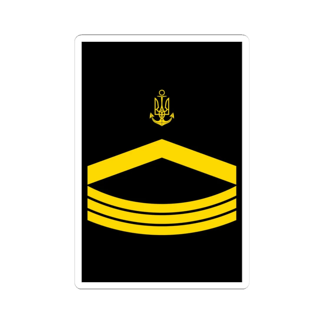 UANs HS 08 (Ukraine) (Military Rank) STICKER Vinyl Kiss-Cut Decal - The Sticker Space