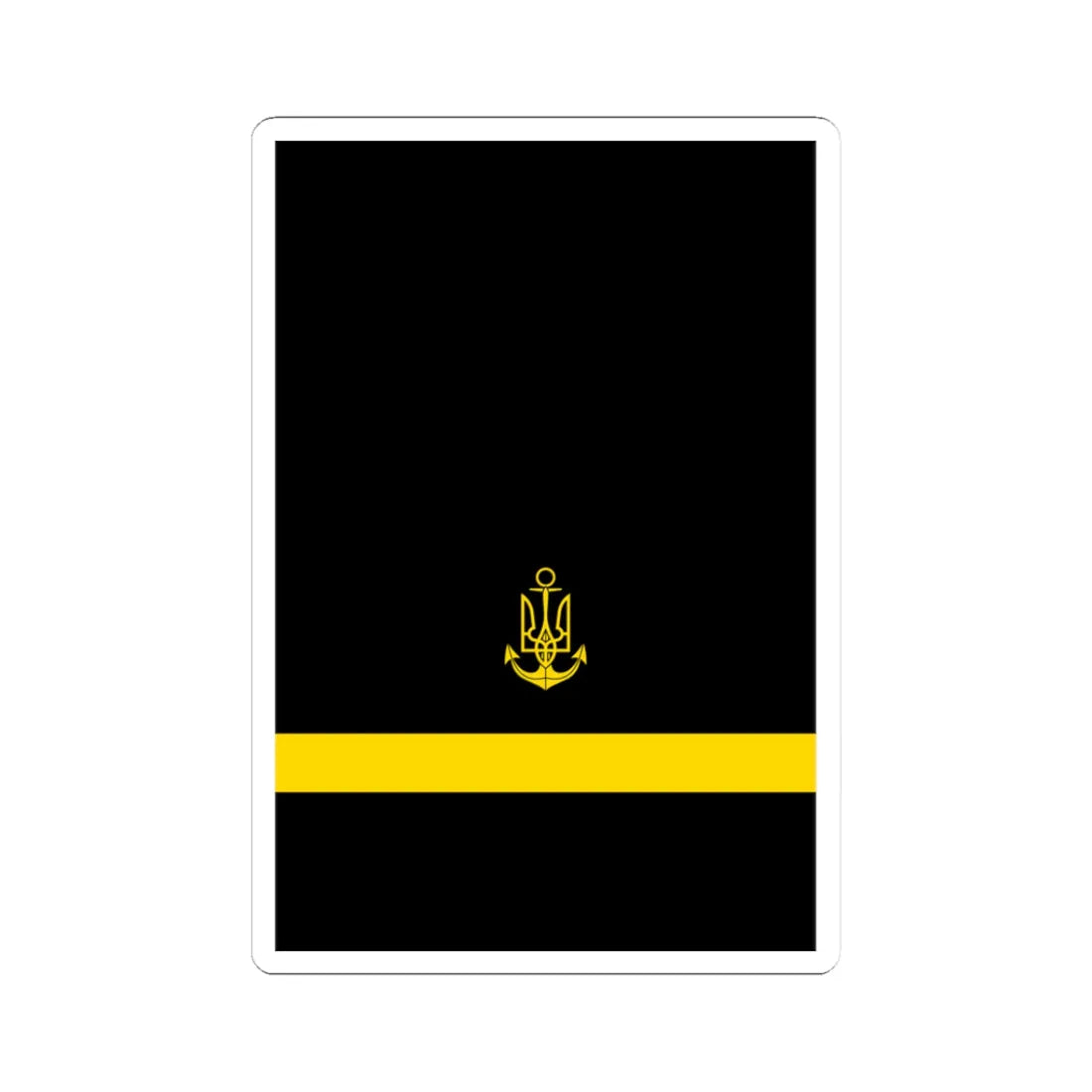 UANs HS 09 (Ukraine) (Military Rank) STICKER Vinyl Kiss-Cut Decal 3 Inch White - The Sticker Space