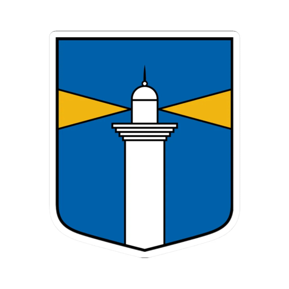 Užavas pagasts COA (Latvia) (Coat of Arms) STICKER Vinyl Kiss-Cut Decal 2 Inch White - The Sticker Space