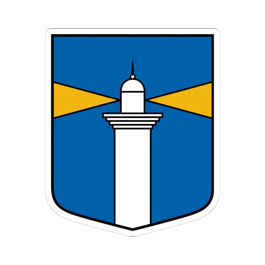 Užavas pagasts COA (Latvia) (Coat of Arms) STICKER Vinyl Kiss-Cut Decal 4 Inch White - The Sticker Space