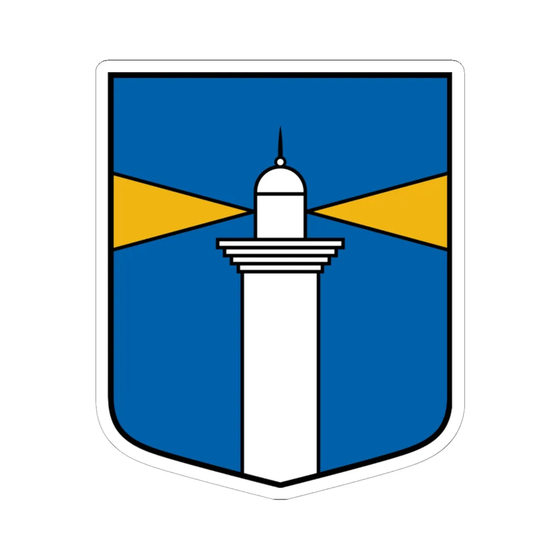 Užavas pagasts COA (Latvia) (Coat of Arms) STICKER Vinyl Kiss-Cut Decal 6 Inch White - The Sticker Space