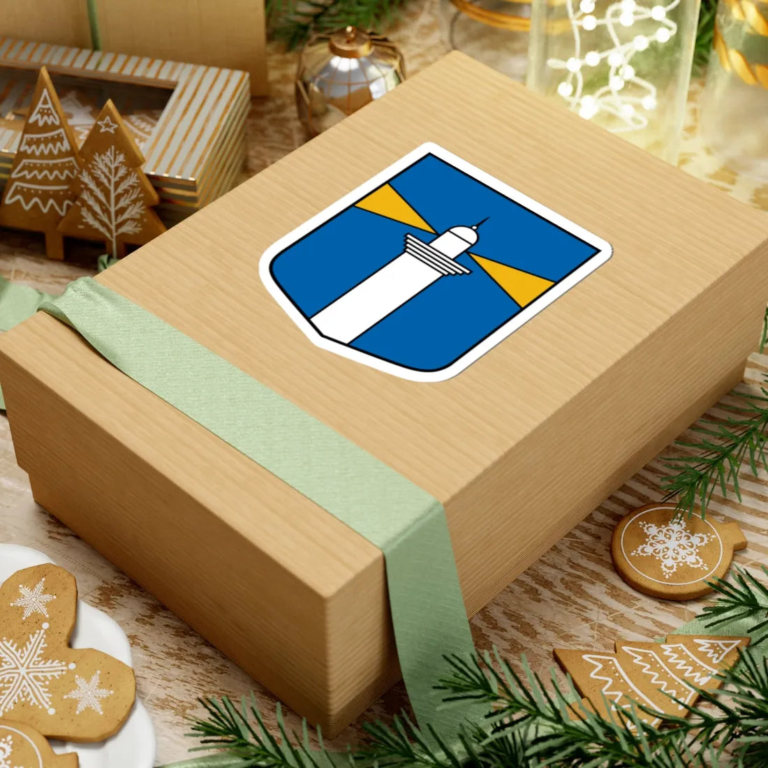 Užavas pagasts COA (Latvia) (Coat of Arms) STICKER Vinyl Kiss-Cut Decal - The Sticker Space