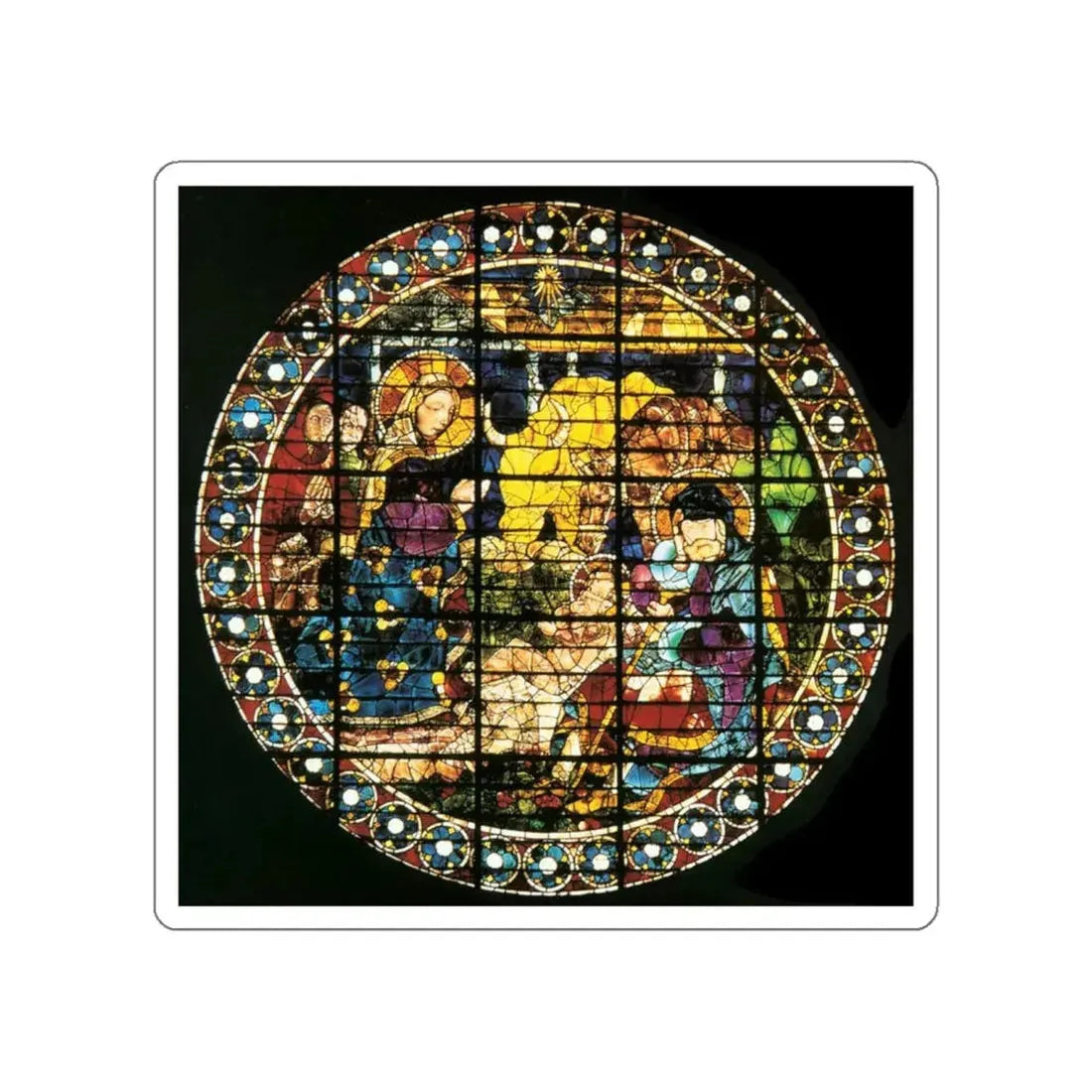 UCCELLO, Paolo - Birth of Christ (Artwork) STICKER Vinyl Die-Cut Decal White Die-Cut 6 Inch - The Sticker Space