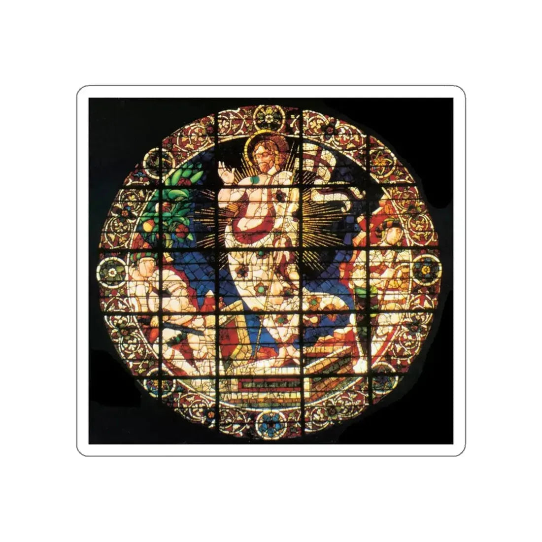 UCCELLO, Paolo - Resurrection of Christ (Artwork) STICKER Vinyl Die-Cut Decal White Die-Cut 5 Inch - The Sticker Space