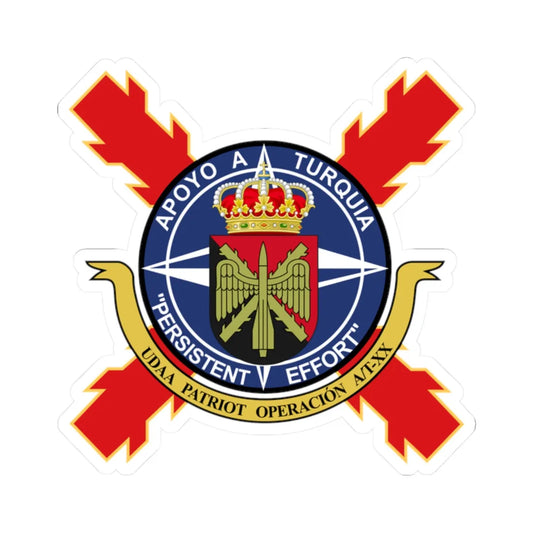 UDAA APOYO A TURQUÍA distintivo (Spain) (Coat of Arms) STICKER Vinyl Kiss-Cut Decal 2 Inch White - The Sticker Space