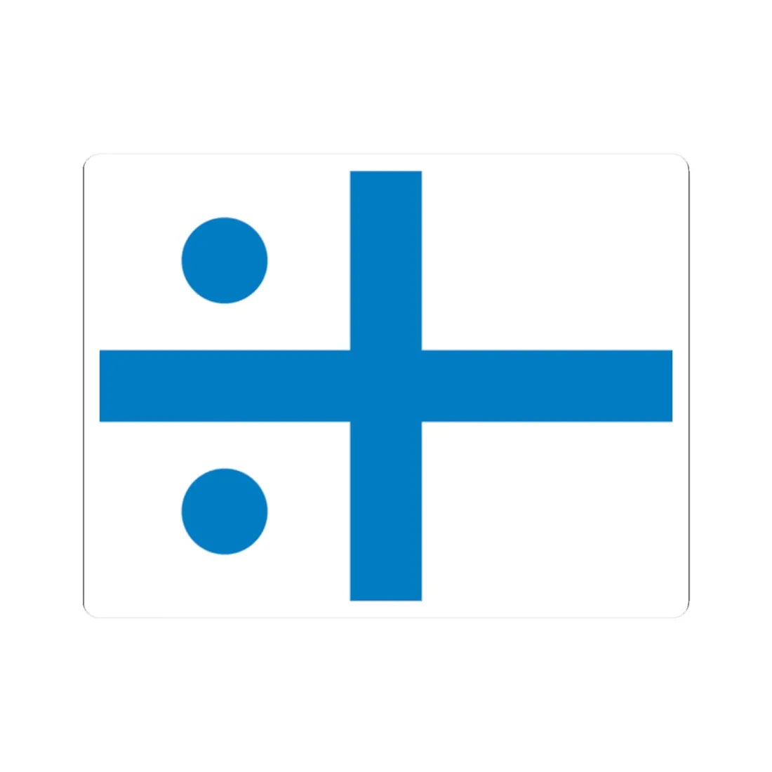 UDF Admiral flag (Ukraine) STICKER Vinyl Kiss-Cut Decal 2 Inch White - The Sticker Space