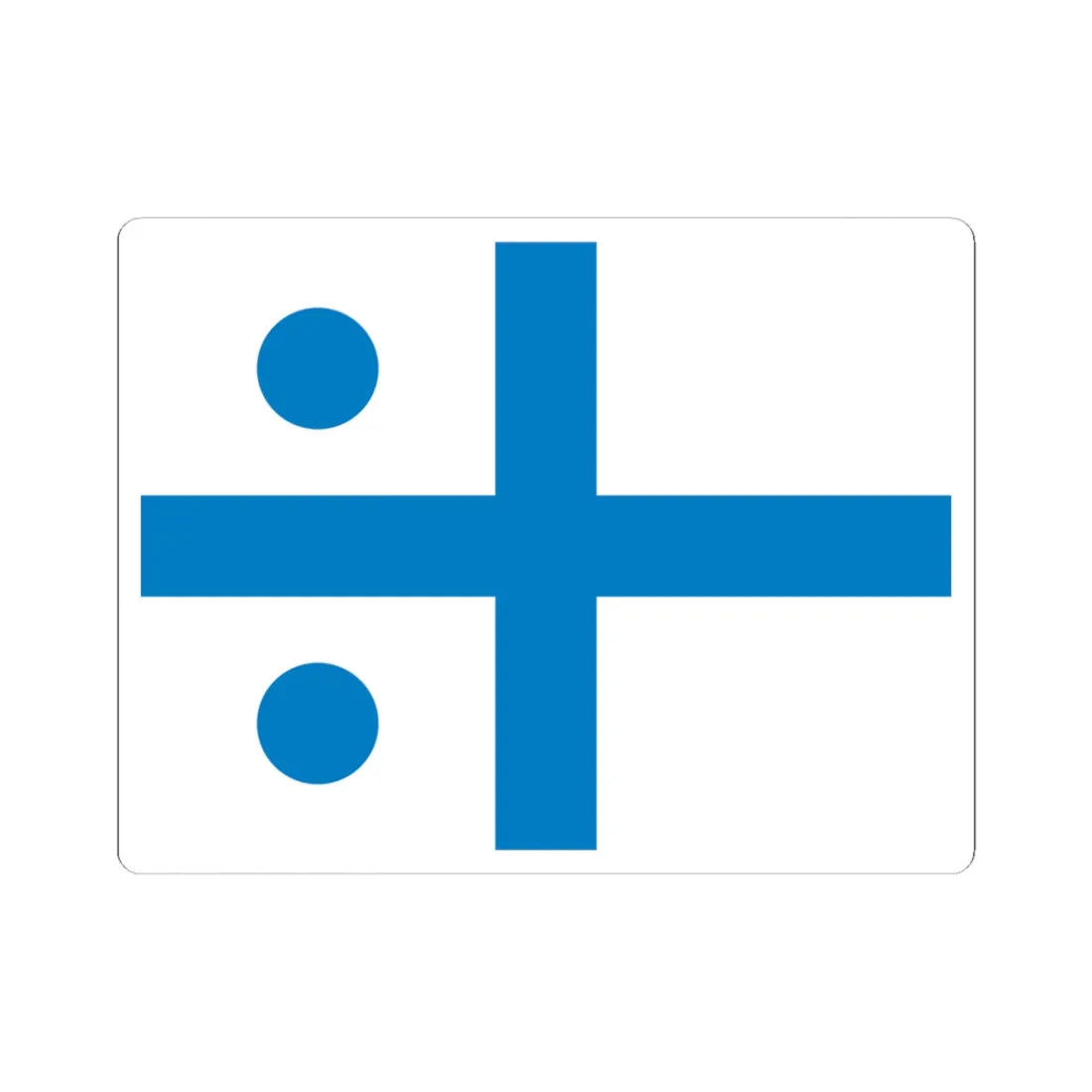 UDF Admiral flag (Ukraine) STICKER Vinyl Kiss-Cut Decal 3 Inch White - The Sticker Space