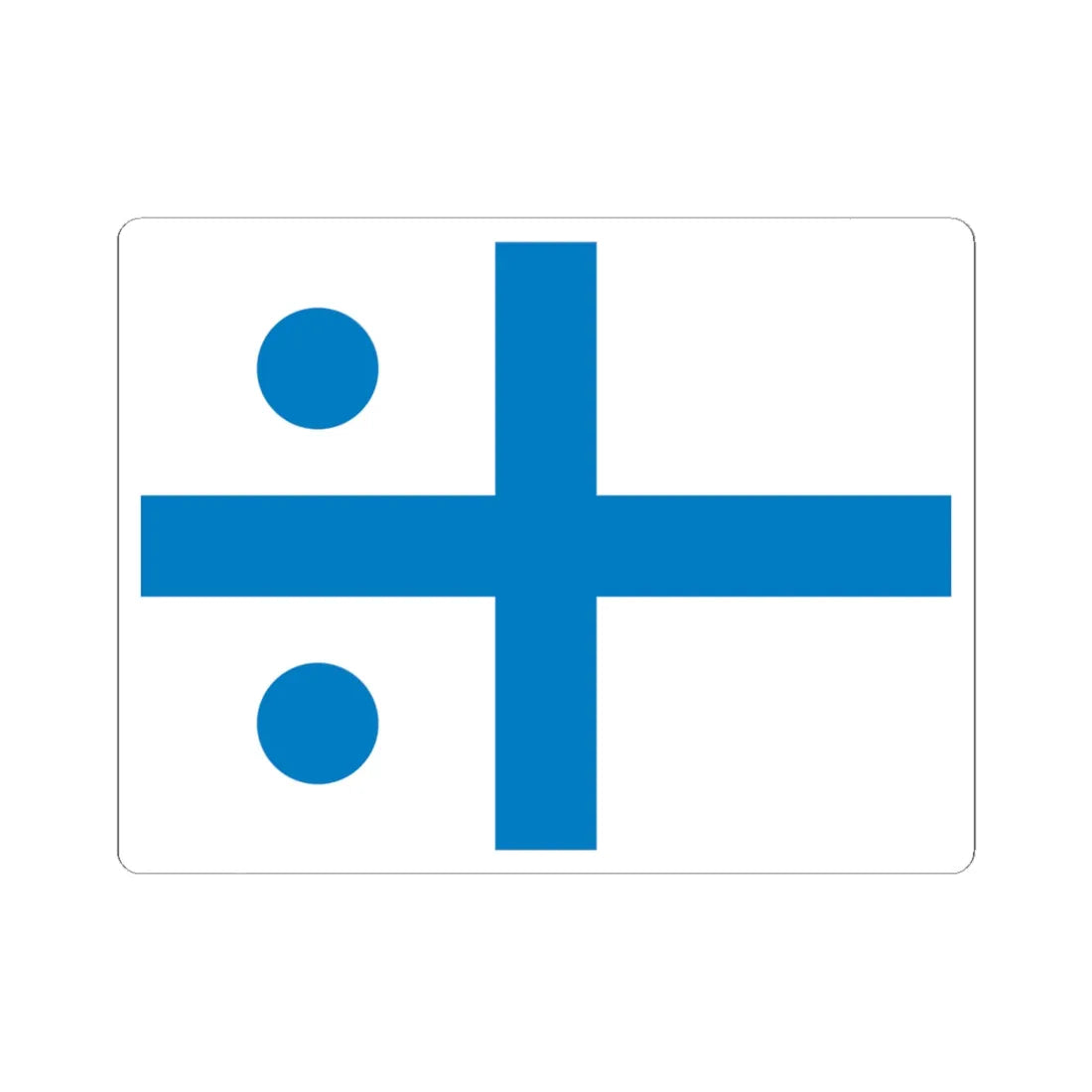 UDF Admiral flag (Ukraine) STICKER Vinyl Kiss-Cut Decal 4 Inch White - The Sticker Space