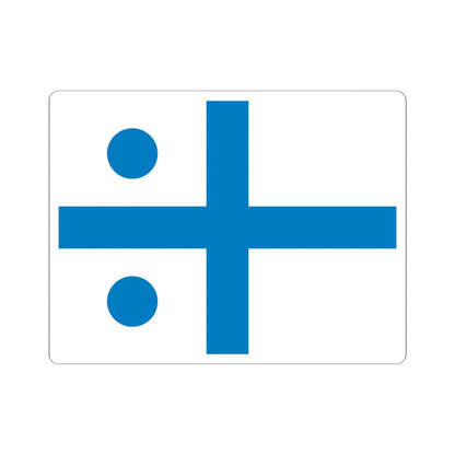 UDF Admiral flag (Ukraine) STICKER Vinyl Kiss-Cut Decal 6 Inch White - The Sticker Space