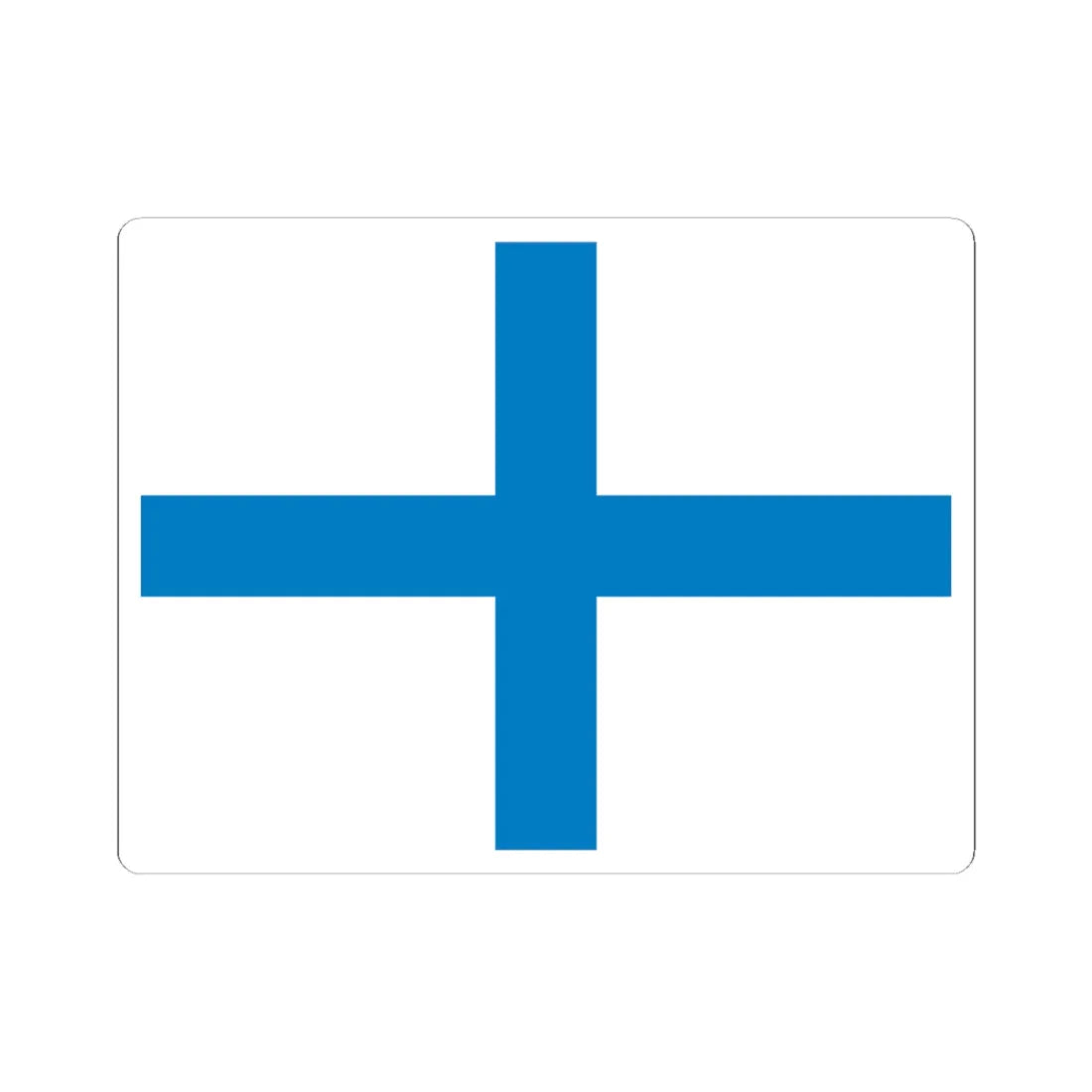 UDF cAdmiral flag (Ukraine) STICKER Vinyl Kiss-Cut Decal 3 Inch White - The Sticker Space