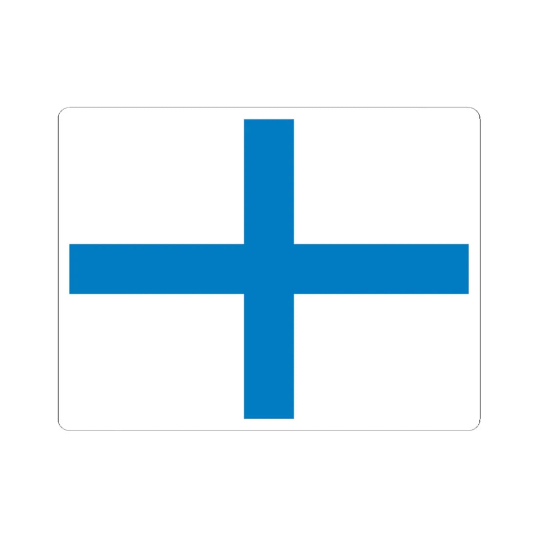 UDF cAdmiral flag (Ukraine) STICKER Vinyl Kiss-Cut Decal 4 Inch White - The Sticker Space