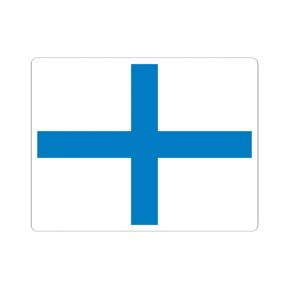 UDF cAdmiral flag (Ukraine) STICKER Vinyl Kiss-Cut Decal 6 Inch White - The Sticker Space