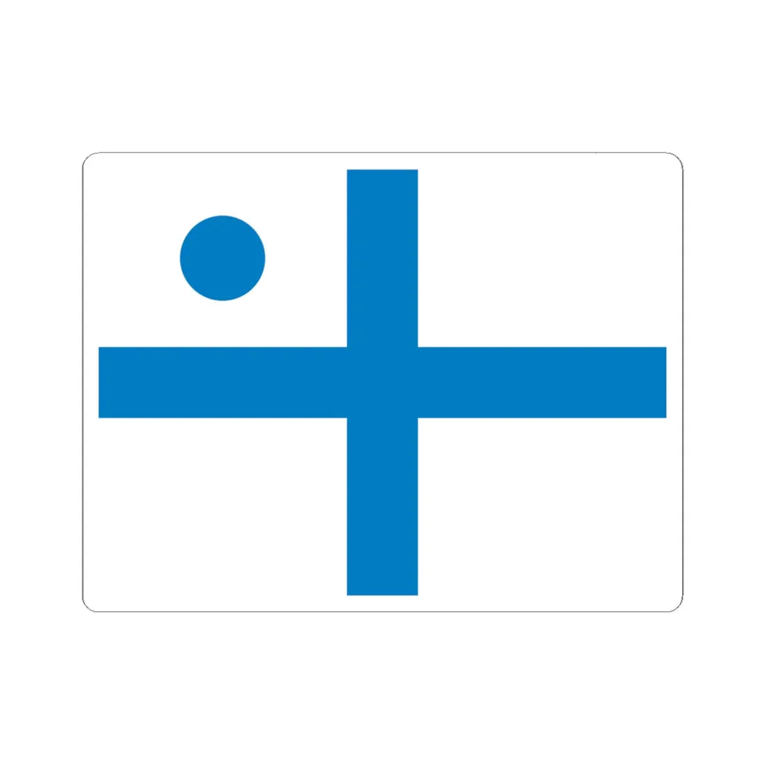 UDF vAdmiral flag (Ukraine) STICKER Vinyl Kiss-Cut Decal 6 Inch White - The Sticker Space