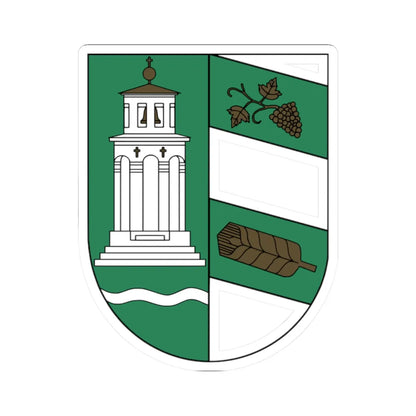 Udvard (Slovakia) (Coat of Arms) STICKER Vinyl Kiss-Cut Decal 2 Inch White - The Sticker Space