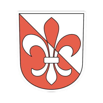 Uessikon coat of arms (Switzerland) (Coat of Arms) STICKER Vinyl Kiss-Cut Decal 2 Inch White - The Sticker Space
