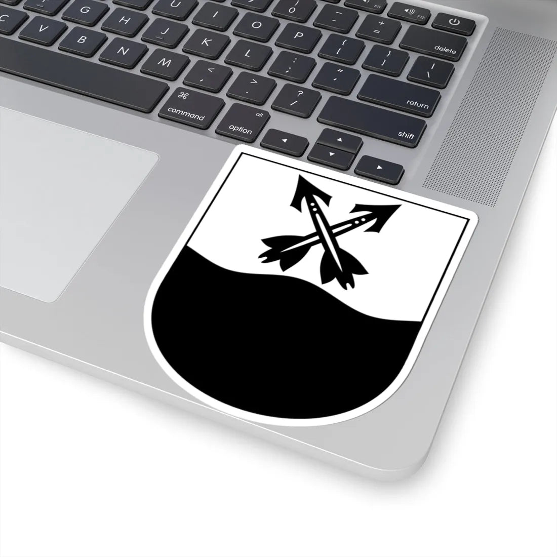 UesslingenBuch-blazon (Switzerland) (Coat of Arms) STICKER Vinyl Kiss-Cut Decal - The Sticker Space