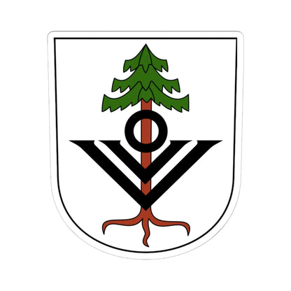 Uetikon-blazon (Switzerland) (Coat of Arms) STICKER Vinyl Kiss-Cut Decal 6 Inch White - The Sticker Space