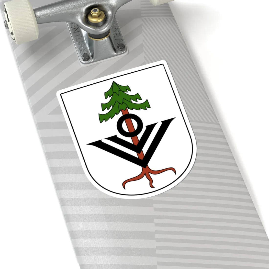 Uetikon-blazon (Switzerland) (Coat of Arms) STICKER Vinyl Kiss-Cut Decal - The Sticker Space