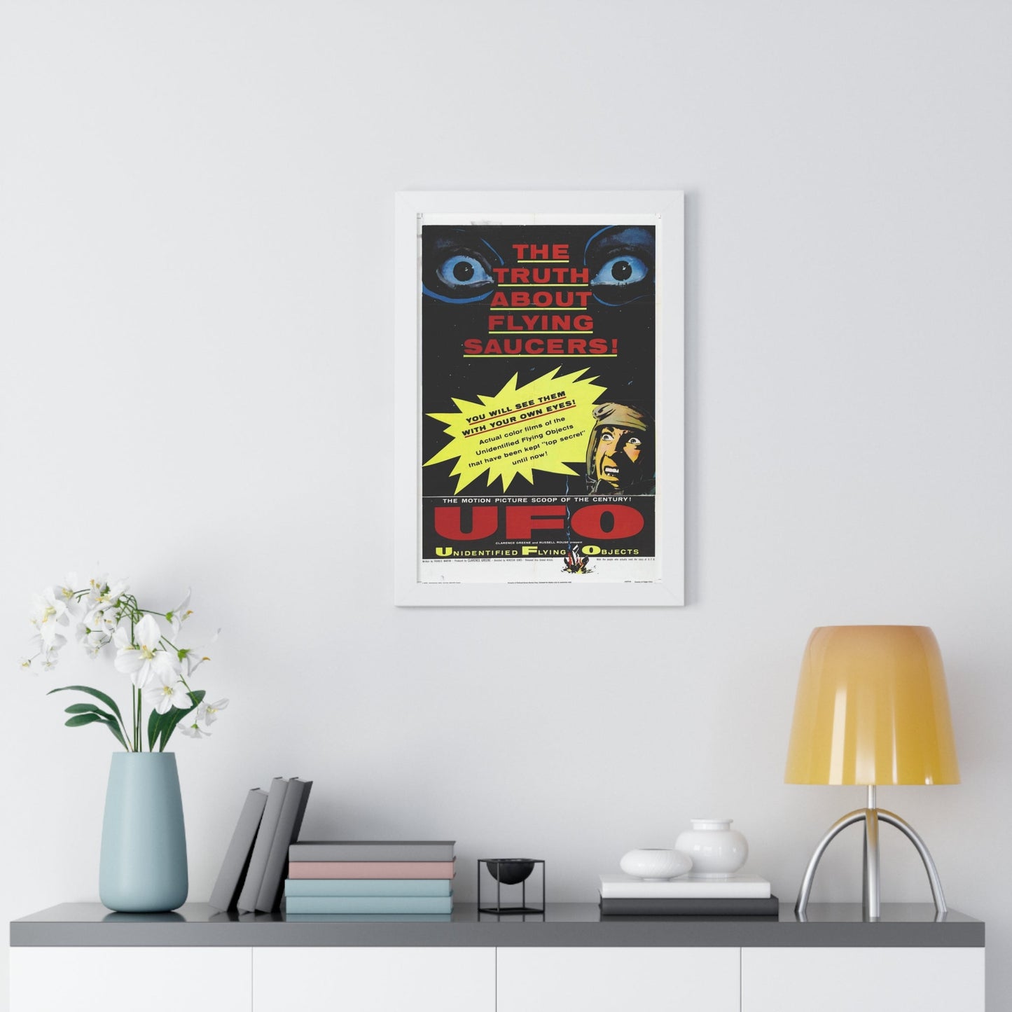 UFO 1956 - Framed Movie Poster-The Sticker Space