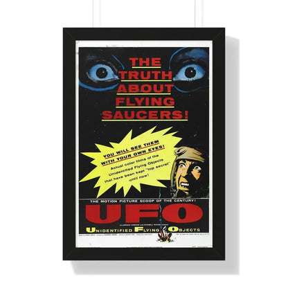 UFO 1956 - Framed Movie Poster 16″ x 24″ Black - The Sticker Space
