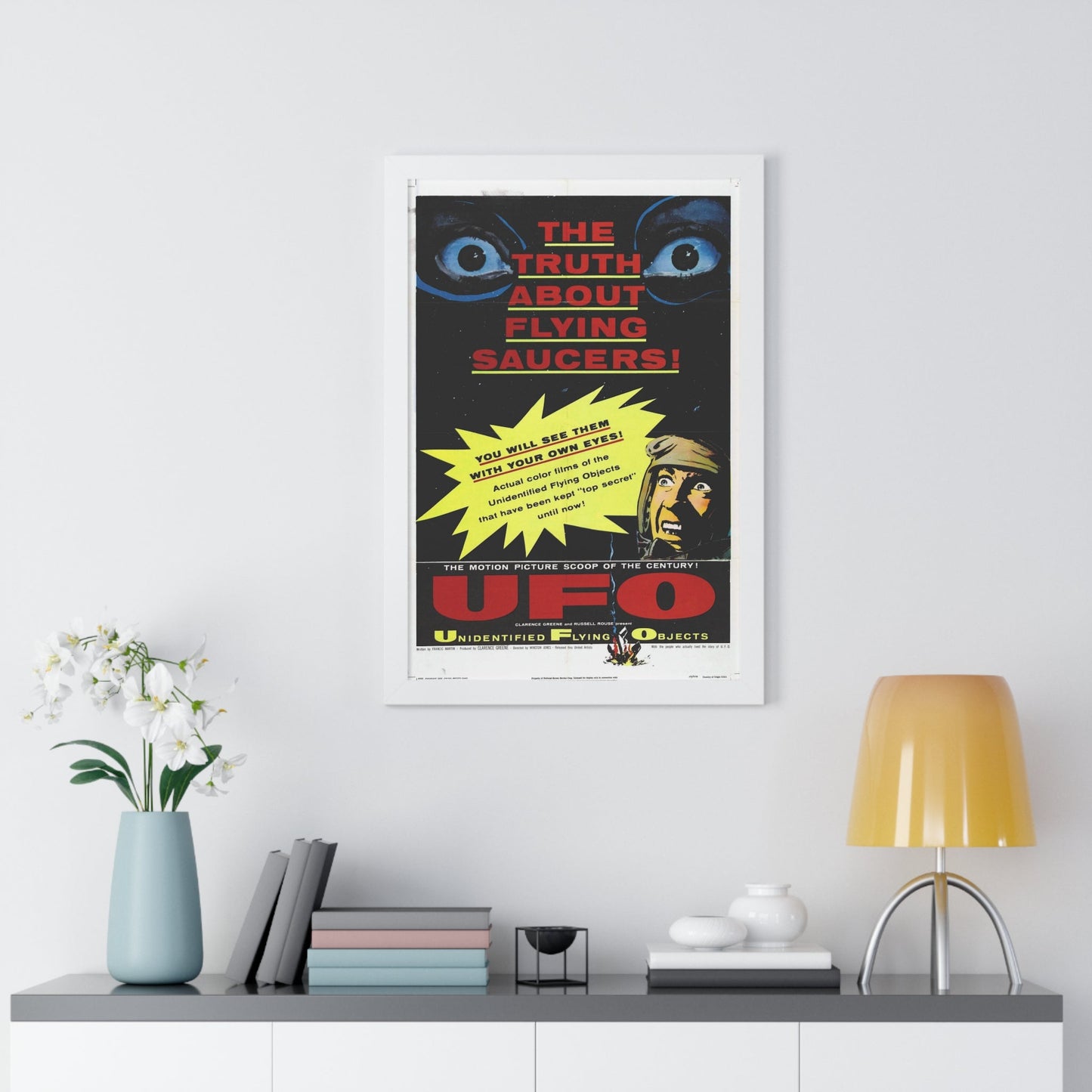 UFO 1956 - Framed Movie Poster-The Sticker Space