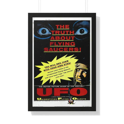 UFO 1956 - Framed Movie Poster 20" x 30" Black - The Sticker Space