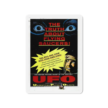 UFO 1956 Movie Poster - Refrigerator Magnet 2 Inch Die-Cut - The Sticker Space