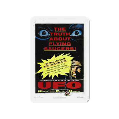 UFO 1956 Movie Poster - Refrigerator Magnet 4 Inch Die-Cut - The Sticker Space