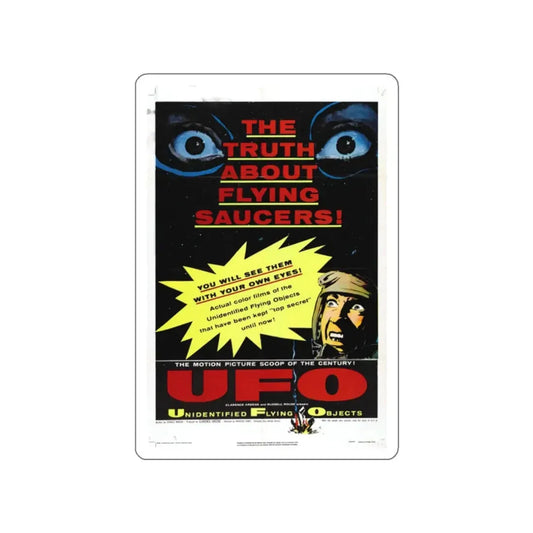 UFO 1956 Movie Poster STICKER Vinyl Die-Cut Decal 2 Inch - The Sticker Space