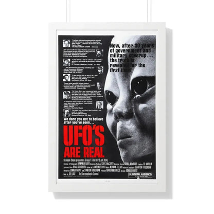 UFO'S ARE REAL 1979 - Framed Movie Poster 20" x 30" White - The Sticker Space