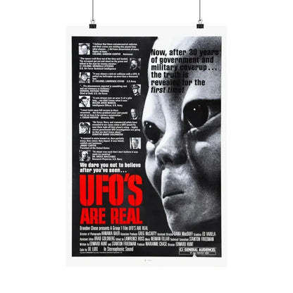 UFO'S ARE REAL 1979 - Paper Movie Poster 16″ x 24″ Matte - The Sticker Space