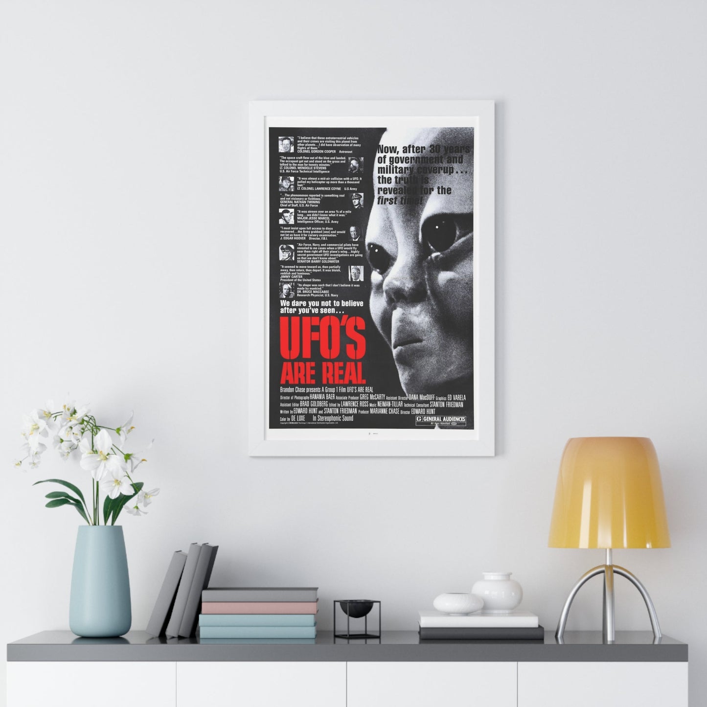 UFO'S ARE REAL 1979 - Framed Movie Poster-The Sticker Space