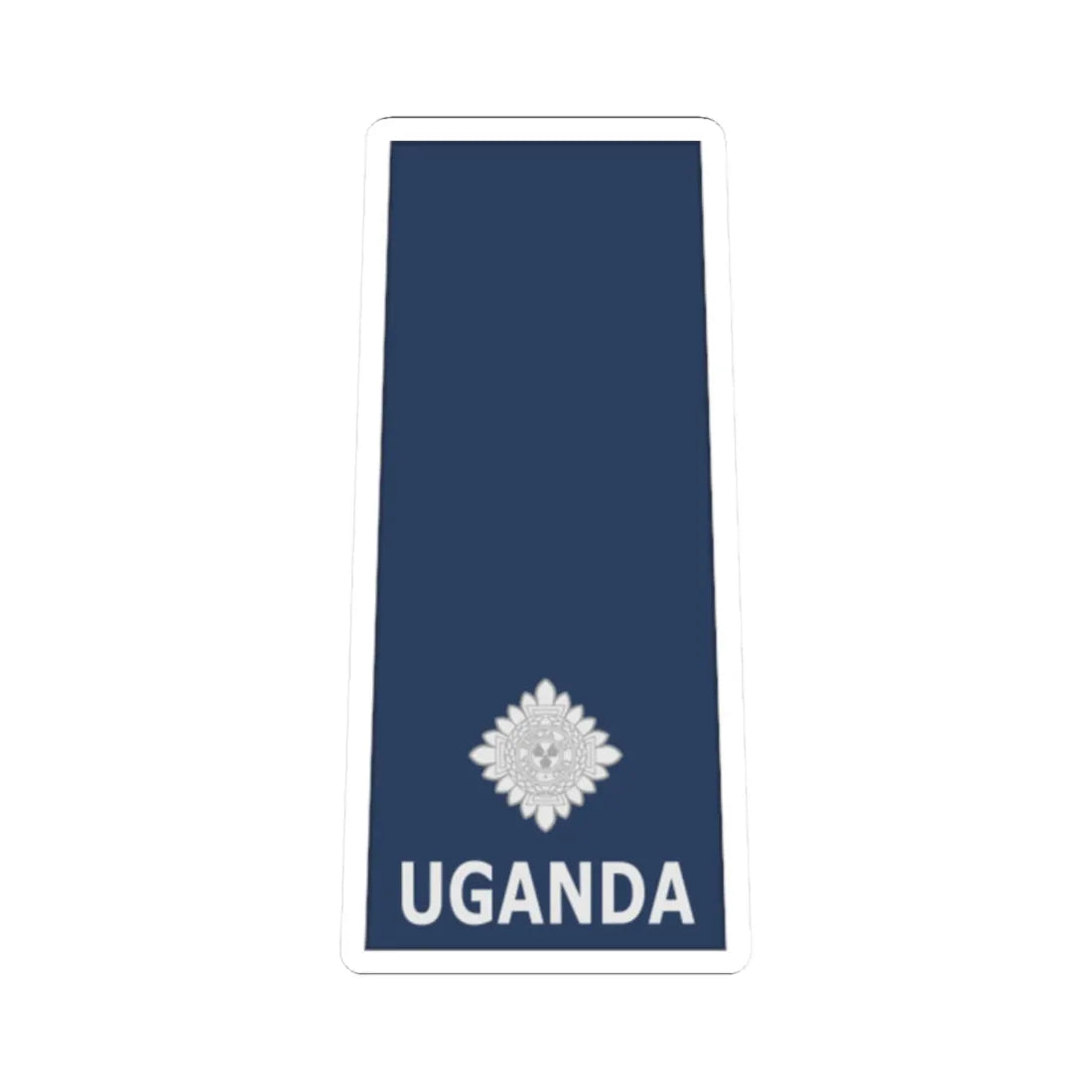 Uganda AirForce OF 1a (Uganda) (Military Rank) STICKER Vinyl Kiss-Cut Decal 2 Inch White - The Sticker Space