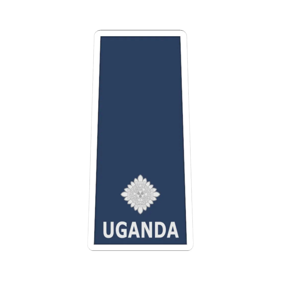 Uganda AirForce OF 1a (Uganda) (Military Rank) STICKER Vinyl Kiss-Cut Decal 3 Inch White - The Sticker Space