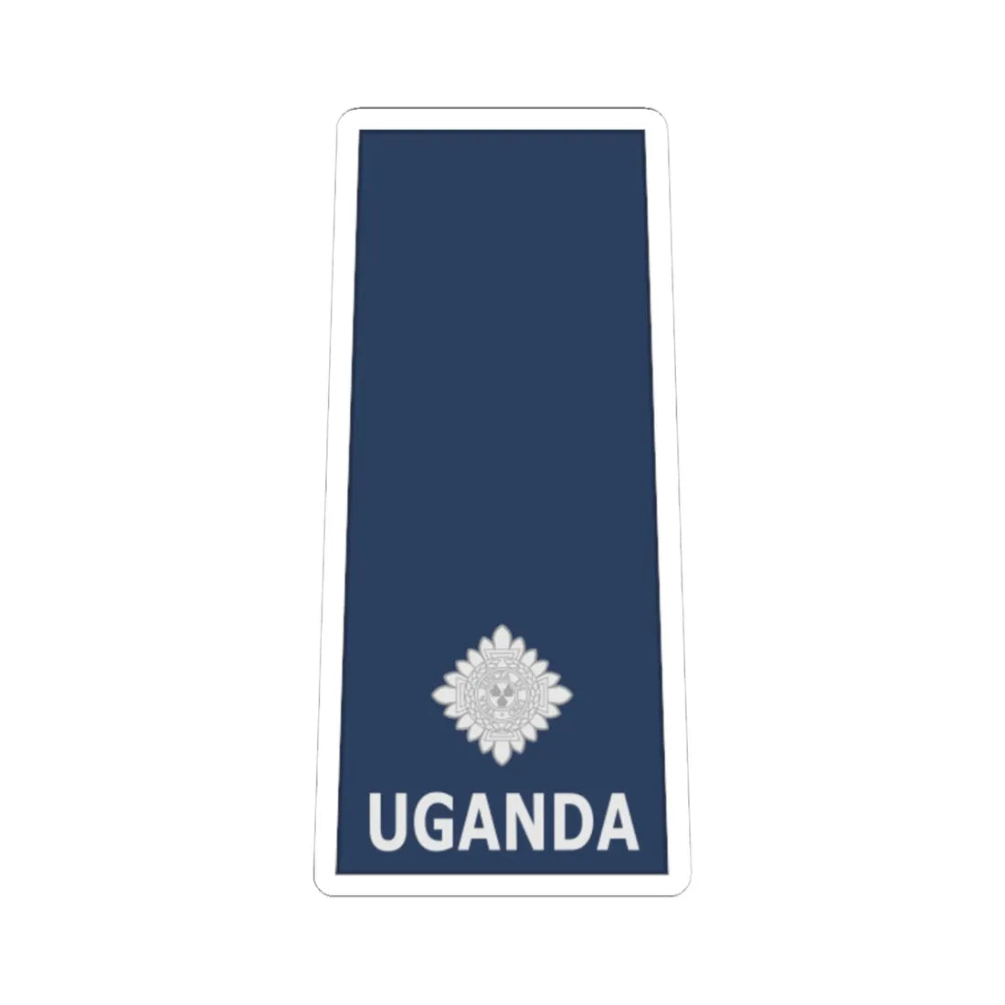 Uganda AirForce OF 1a (Uganda) (Military Rank) STICKER Vinyl Kiss-Cut Decal 6 Inch White - The Sticker Space