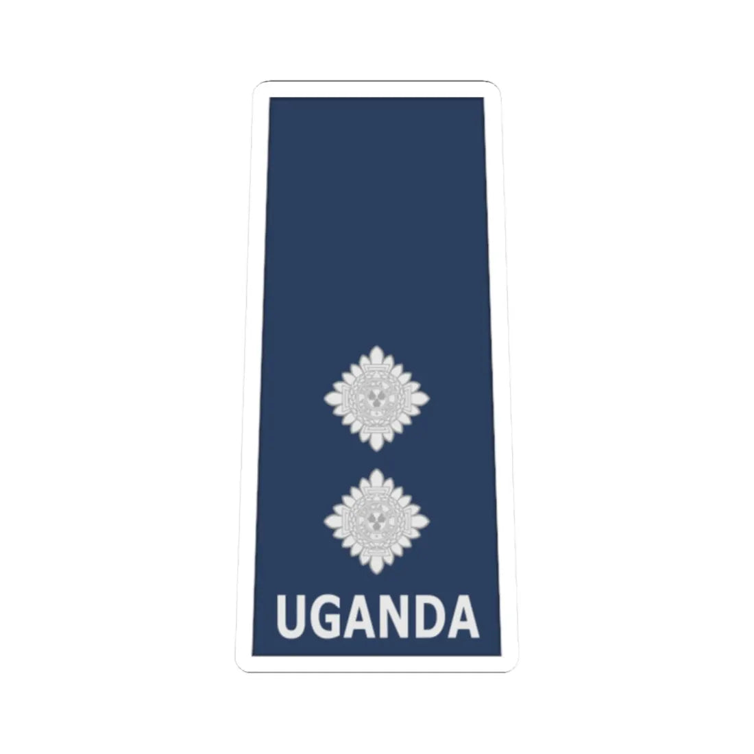 Uganda AirForce OF 1b (Uganda) (Military Rank) STICKER Vinyl Kiss-Cut Decal 2 Inch White - The Sticker Space