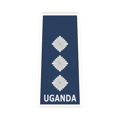 Uganda AirForce OF 2 (Uganda) (Military Rank) STICKER Vinyl Kiss-Cut Decal 3 Inch White - The Sticker Space