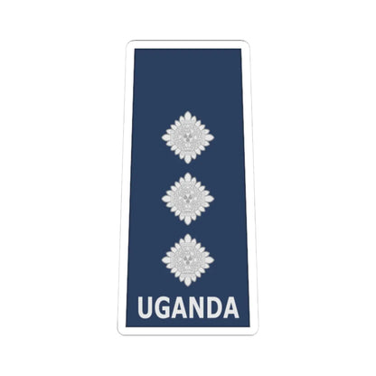 Uganda AirForce OF 2 (Uganda) (Military Rank) STICKER Vinyl Kiss-Cut Decal 4 Inch White - The Sticker Space