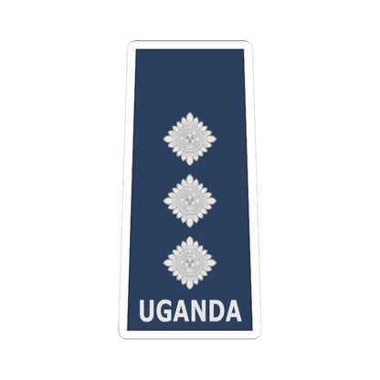 Uganda AirForce OF 2 (Uganda) (Military Rank) STICKER Vinyl Kiss-Cut Decal 6 Inch White - The Sticker Space